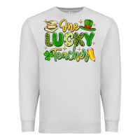 Dove Grey one lucky teacher Premium Sweatshirt - Artiststas