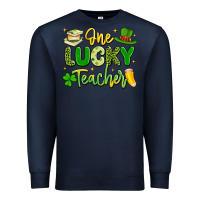 Navy one lucky teacher Premium Sweatshirt - Artiststas