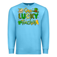 Ocean Blue one lucky teacher Premium Sweatshirt - Artiststas