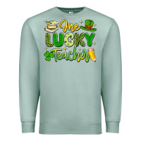 Seafoam one lucky teacher Premium Sweatshirt - Artiststas
