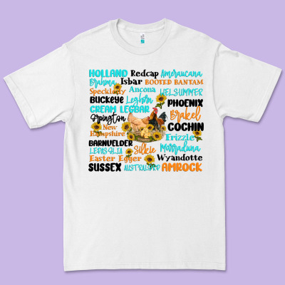 Chicken Typography Premium Tee Designed By Artiststas