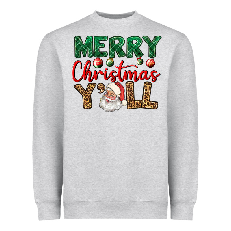 Merry Christmas Y'all Heavyweight Sweatshirt by BundleAndBundleShop | Teevron