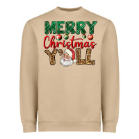Mushroom merry christmas y'all Heavyweight Sweatshirt - BundleAndBundleShop