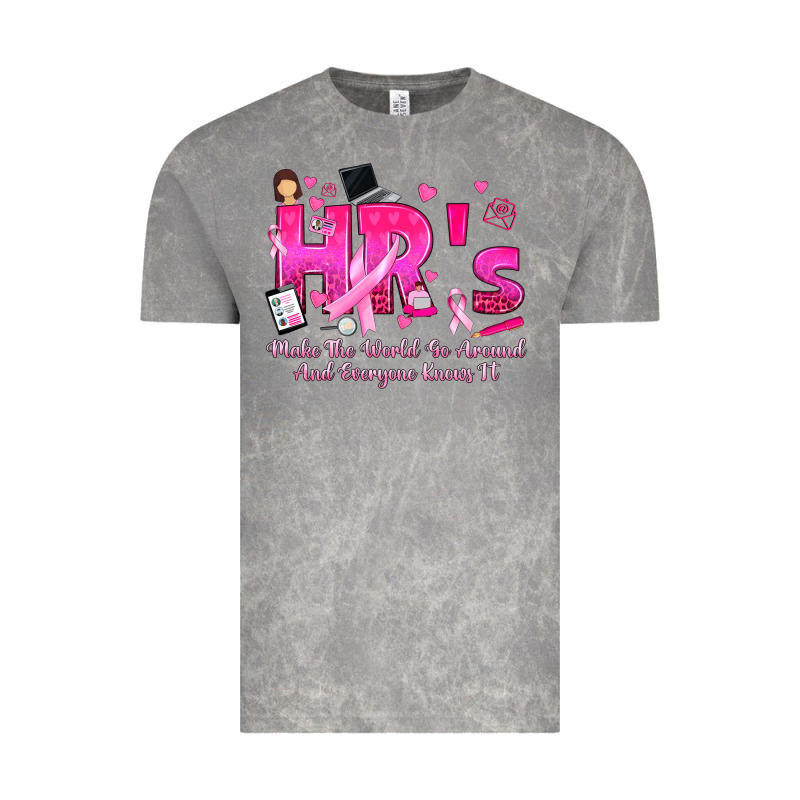 Breast Cancer Hr Human Resources Vintage Tee by texasbilliewilder | Teevron