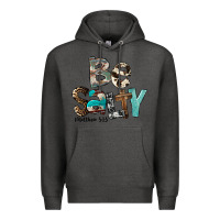 Charcoal Heather Be Salty Premium Hoodie - FaDigitalArtStudio