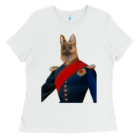 White Pet Portraits, Custom Pet Portraits, Renaissance Pet Portraits, Custom Ladies Tee - RanaPortraitStore