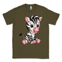 Army Green zebra Classic Tee - texasbilliewilder