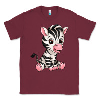 Burgundy zebra Classic Tee - texasbilliewilder