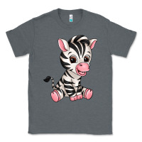 Charcoal Heather zebra Classic Tee - texasbilliewilder