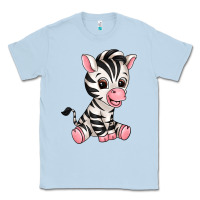Dusty Blue zebra Classic Tee - texasbilliewilder