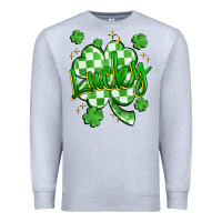Heather Grey lucky Premium Sweatshirt - Artiststas