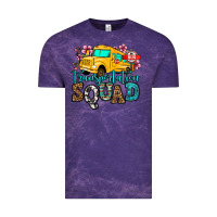 Cloud Purple transportation squad school bus Vintage Tee - Jasminsmagicworld