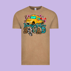 Transportation Squad School Bus Vintage Tee Designed By Jasminsmagicworld