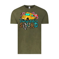 Vintage Olive transportation squad school bus Vintage Tee - Jasminsmagicworld