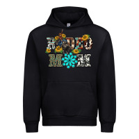 Black western rodeo bullfighter mom turquoise gemstones  sunflowers Urban Hoodie - BarkalooDesign