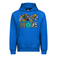 Cobalt western rodeo bullfighter mom turquoise gemstones  sunflowers Urban Hoodie - BarkalooDesign