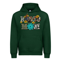 Forest Green western rodeo bullfighter mom turquoise gemstones  sunflowers Urban Hoodie - BarkalooDesign