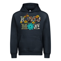 Navy western rodeo bullfighter mom turquoise gemstones  sunflowers Urban Hoodie - BarkalooDesign