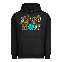 Pigment Black western rodeo bullfighter mom turquoise gemstones  sunflowers Urban Hoodie - BarkalooDesign