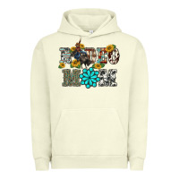 Pigment Pistachio western rodeo bullfighter mom turquoise gemstones  sunflowers Urban Hoodie - BarkalooDesign