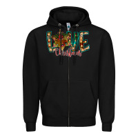 Black Love Snowman Zipper Hoodie - CowhideDigitalArt