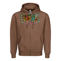 Chestnut Love Snowman Zipper Hoodie - CowhideDigitalArt