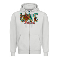 Dove Grey Love Snowman Zipper Hoodie - CowhideDigitalArt