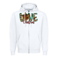 White Love Snowman Zipper Hoodie - CowhideDigitalArt