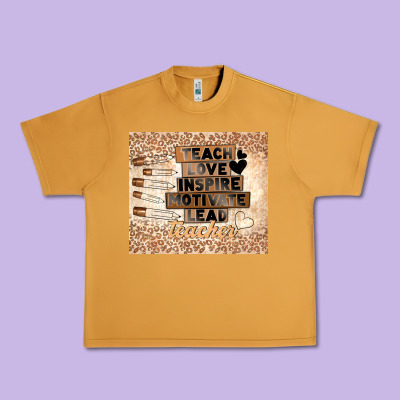 Black Teacher Urban Heavy Tee Designed By Tumblerdesignbyshophia