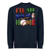 Navy i'll see you at home Heavyweight Sweatshirt - BundleAndBundleShop