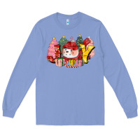 Colony Blue joy snowman Long Sleeve Tee - CowGirlArtShop