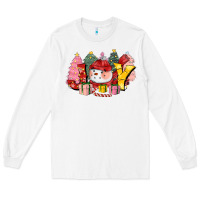 White joy snowman Long Sleeve Tee - CowGirlArtShop