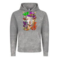 Cloud Rock Mardi Gras Goat Vintage Hoodie - HowdyJamesFarm