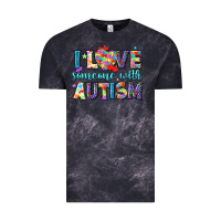 Cloud Black I love someone with Autism Vintage Tee - NancyCooperArtShop