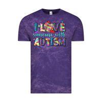 Cloud Purple I love someone with Autism Vintage Tee - NancyCooperArtShop