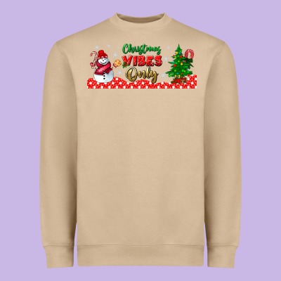 Christmas Vibes Only Libbey Glass Heavyweight Sweatshirt Designed By Bundleandbundleshop