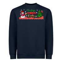 Navy christmas vibes only libbey glass Heavyweight Sweatshirt - BundleAndBundleShop
