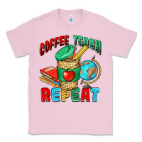 Bubblegum Pink coffee teach repeat Classic Tee - NancyCooperArtShop