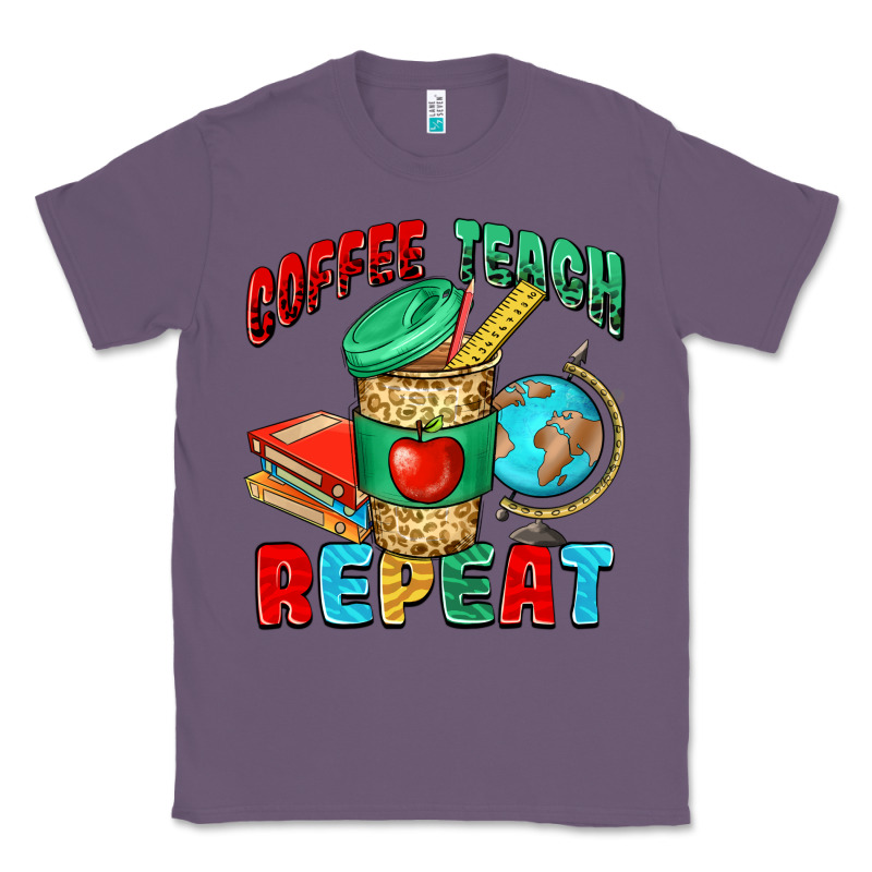 Coffee Teach Repeat Classic Tee by NancyCooperArtShop | Teevron