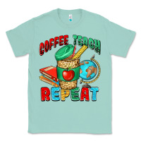 Seafoam coffee teach repeat Classic Tee - NancyCooperArtShop