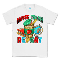 White coffee teach repeat Classic Tee - NancyCooperArtShop