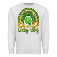 Oatmeal Heather lucky vibes Premium Sweatshirt - Artiststas