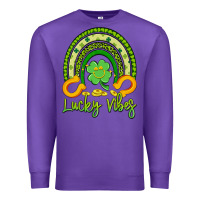 Purple lucky vibes Premium Sweatshirt - Artiststas