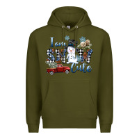 Army Green I am Snow Cute Premium Hoodie - FaDigitalArtStudio