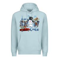 Blue Mist I am Snow Cute Premium Hoodie - FaDigitalArtStudio