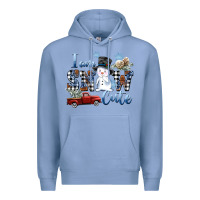 Colony Blue I am Snow Cute Premium Hoodie - FaDigitalArtStudio