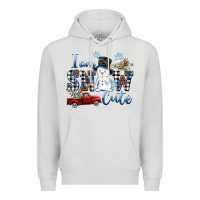 Dove Grey I am Snow Cute Premium Hoodie - FaDigitalArtStudio
