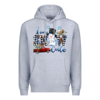 Heather Grey I am Snow Cute Premium Hoodie - FaDigitalArtStudio