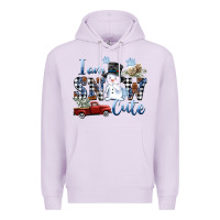 Lilac I am Snow Cute Premium Hoodie - FaDigitalArtStudio
