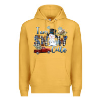Mustard I am Snow Cute Premium Hoodie - FaDigitalArtStudio